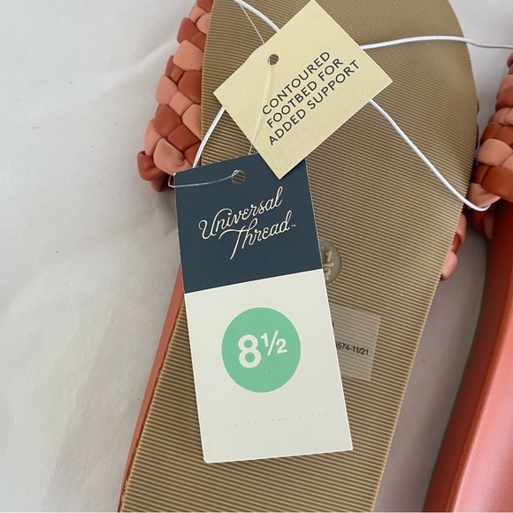 Women's Polly Woven Slide Sandals - Universal Thread™ Assorted Reds 8.5 - Picture 8 of 8